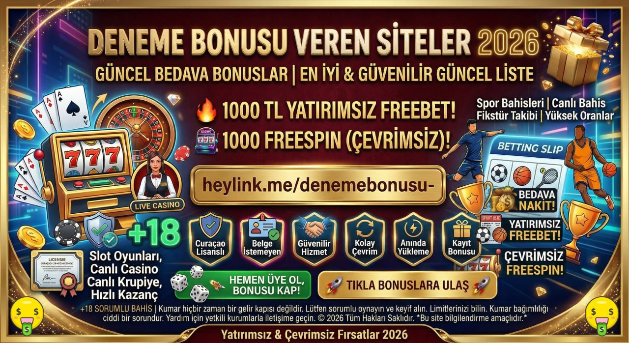 Deneme Bonusları 2026 promo banner